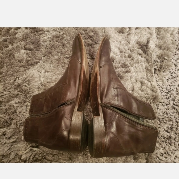 Florsheim Imperial Men’s Leather Zip Ankle Boots Brown Sz 13 (46) Made in Italy main image 11